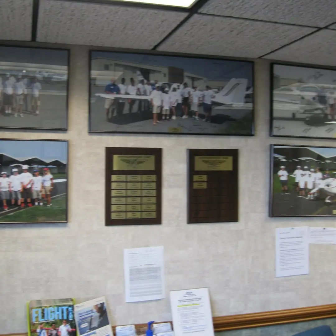 Interior of the Triad Aviation Academy testing room